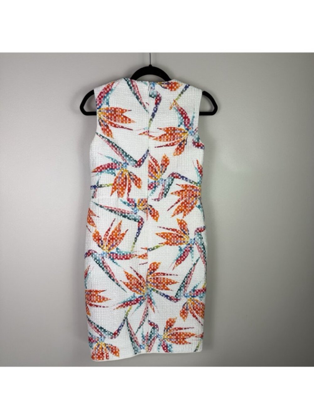 Fendi Bird Print Shift Dress IT36 XS Silk Lined Sleeveless Italy Resort Rare - Picture 9 of 9